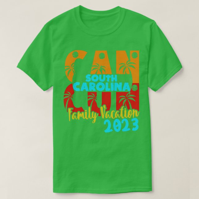 Camiseta Partido Pareja Familiar de Verano de Cancún 2023 (Diseño del anverso)