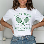 Camiseta Partido perfecto Club de Tenis de la Última Swing<br><div class="desc">Fiesta de la playa con temática de tenis. ¡Parte de toda una colección!</div>
