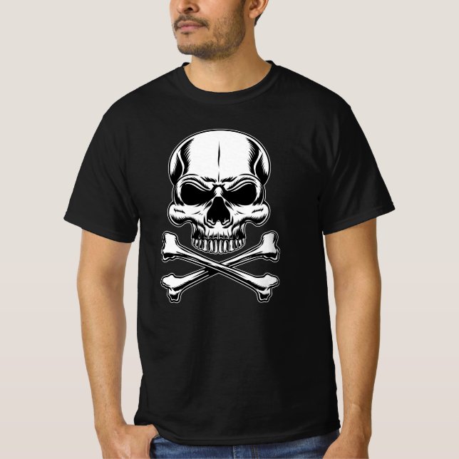 Camiseta Partido Pirata de Adultos Buque Skull (Anverso)