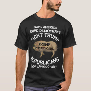 Camiseta Partido Republicano Trump MAGA Estados Unidos Amér