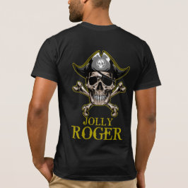 Camiseta Partido temático pirata Adulto SKULL GOLD JOLLY RO