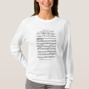 Camiseta Partitura para la insinuación a 'Egmont