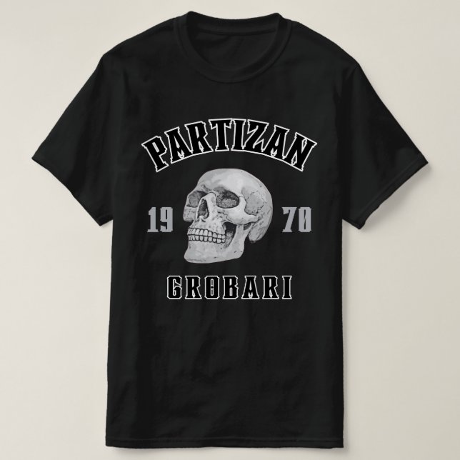 Camiseta Partizan Grobari 1970 (Diseño del anverso)