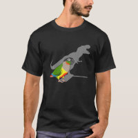 Parto amarillo de conure Rex Funny Dinosaur Parrot