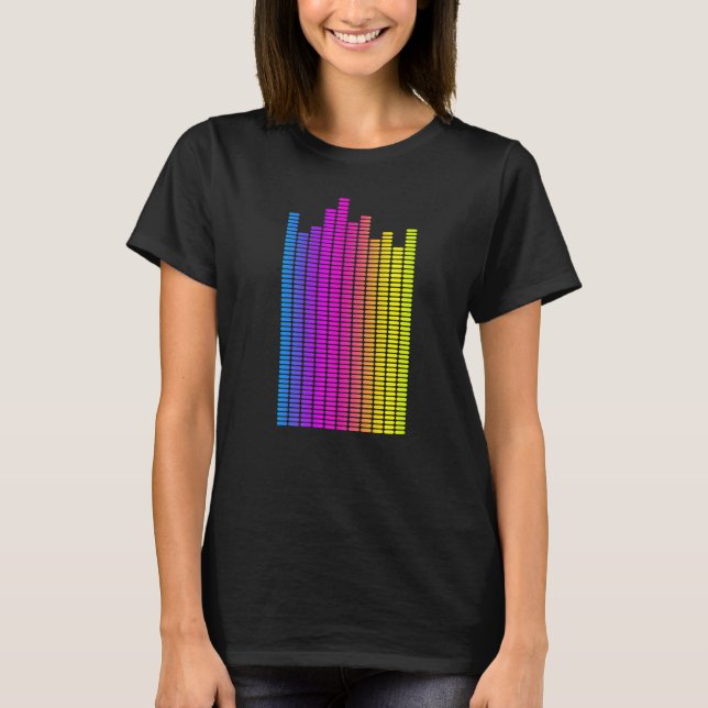 Camiseta Parto de audio del Ingeniero de Sonido de Ecualiza (Anverso)