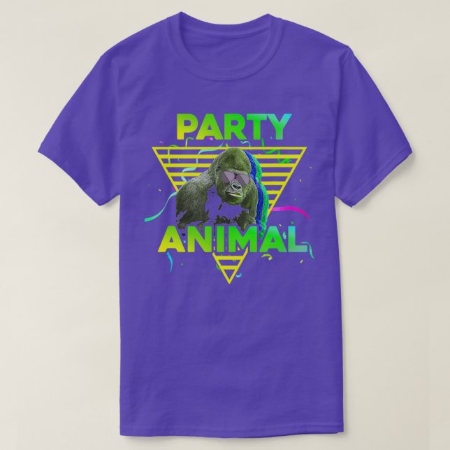 Camiseta PARTY ANIMAL Funny Gorilla Girl Boy Kid Birthday P (Diseño del anverso)
