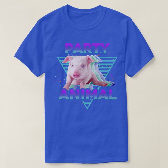 Camiseta PARTY ANIMAL Funny Pig Lover Girls Boys Kids Farme (Diseño del anverso)