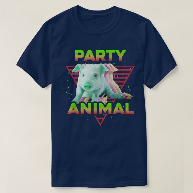 Camiseta PARTY ANIMAL Funny Pig Lover Girls Boys Kids Farme (Diseño del anverso)