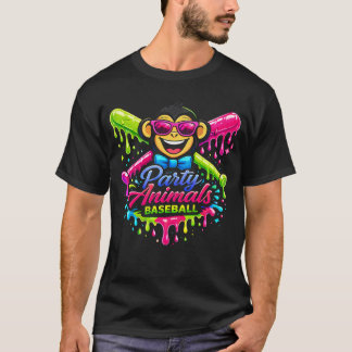 Camiseta Party Animals Baseball Funny