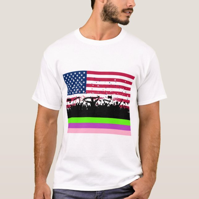 Camiseta party crowd on american (Anverso)