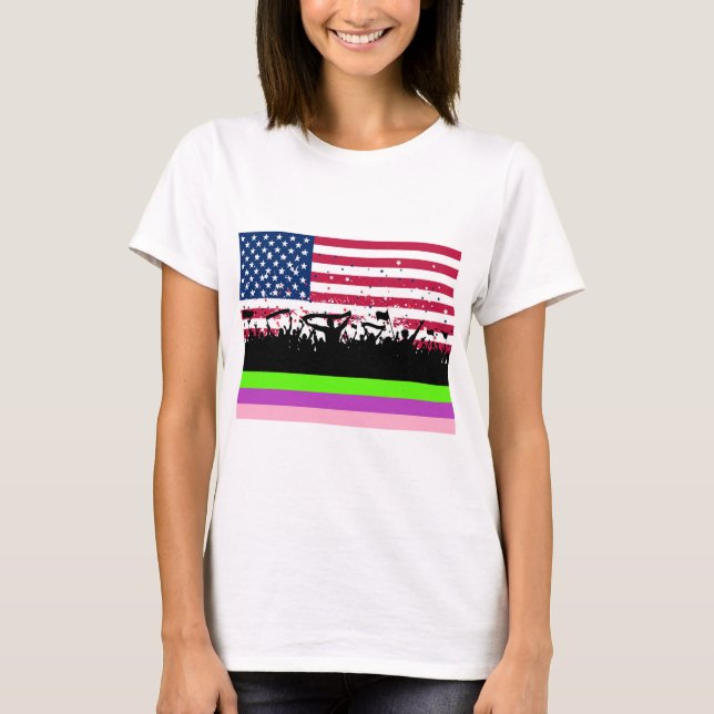 Camiseta party crowd on american (Anverso)
