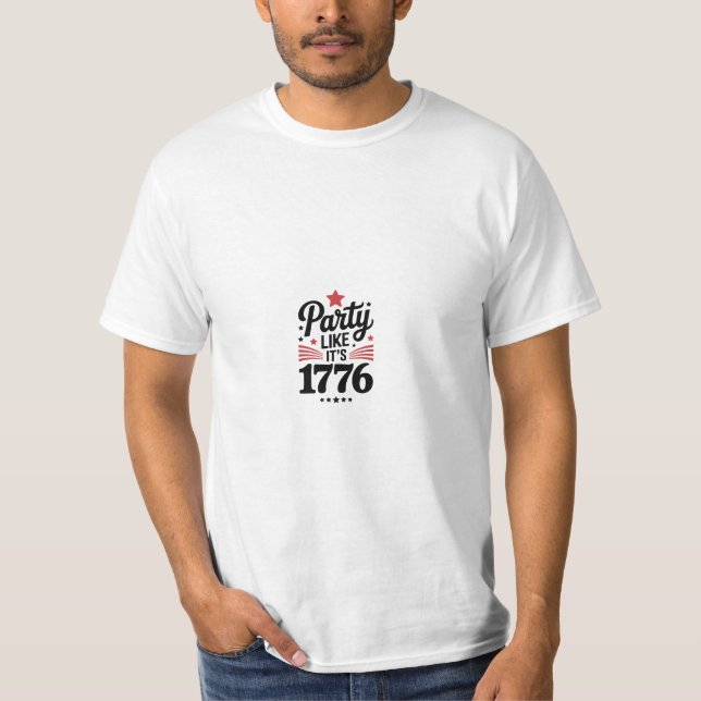 Camiseta Party Like It’s 1776 | Funny 4th of July USA Tee (Anverso)