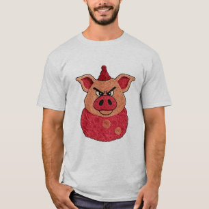 Camiseta Party Pig Rage - Cerdo Enojado con Sombre