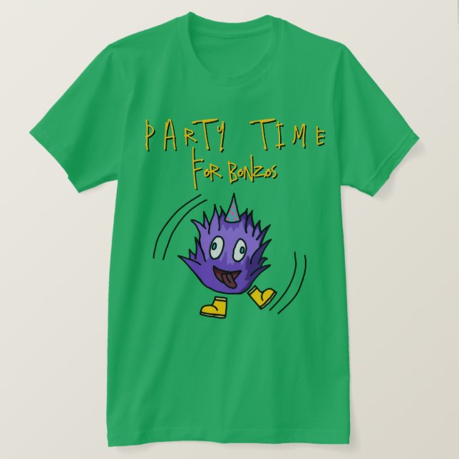 Camiseta Party Time For Bonzos (Anverso del diseño)