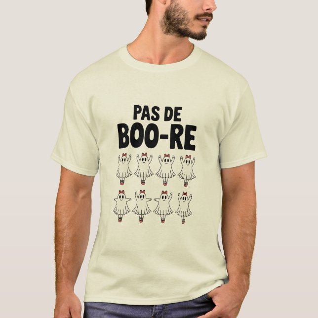 Camiseta Pas de Boo-re Ballerina Ghost Halloween Spooky (Anverso)