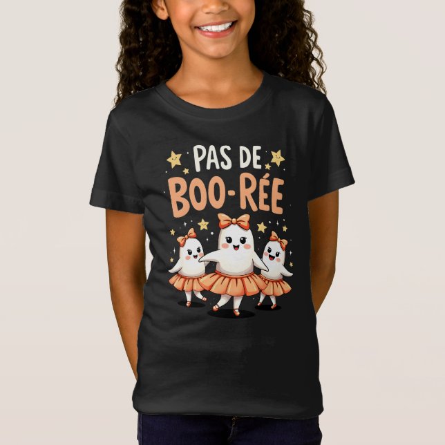 Camiseta Pas de Boo-rée - Lustige Halloween Tanzgeister (Anverso)
