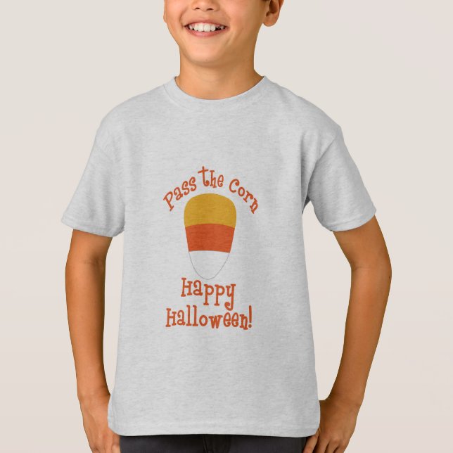 Camiseta Pasa el Maíz de Halloween (Anverso)
