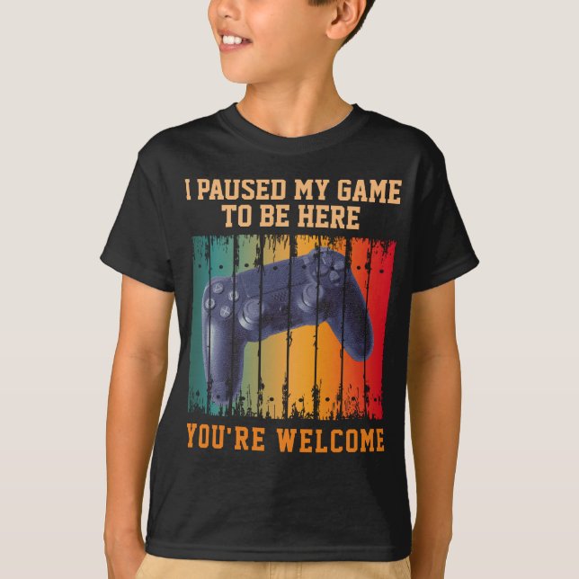 CAMISETA PASABA MI JUEGO PARA ESTAR AQUÍ QUE ERES BIENVENID (Anverso)