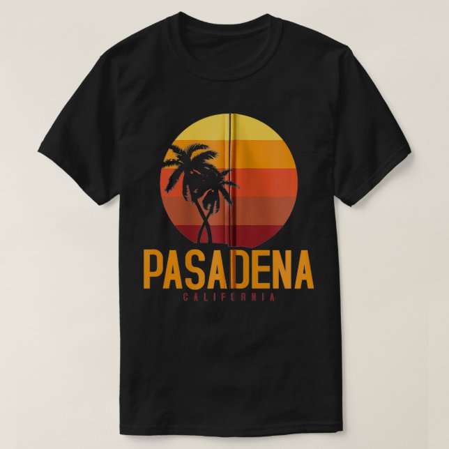 Camiseta Pasadena California Retro Gift Zip (Diseño del anverso)