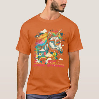 Camiseta Pasador de alimentos Rainbow Unicorn