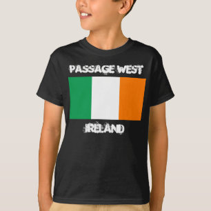 Camiseta Pasaje al oeste, Irlanda con bandera irlandesa