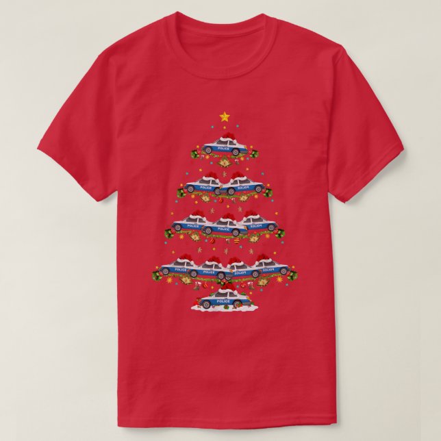 Camiseta Pasajero de auto de la policía a tono con Christin (Diseño del anverso)
