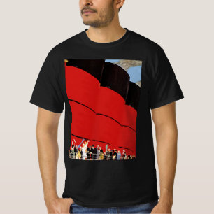 Camiseta Pasajeros de crucero antiguo diciendo adiós