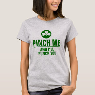 Camiseta Pásame y te golpearé Gracioso St. Patrick Text