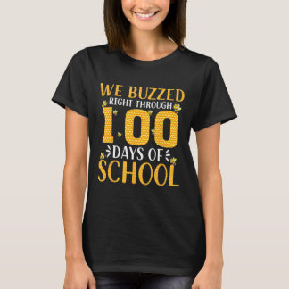 Camiseta Pasamos con Zumbido 100 Días De Escuela Abeja