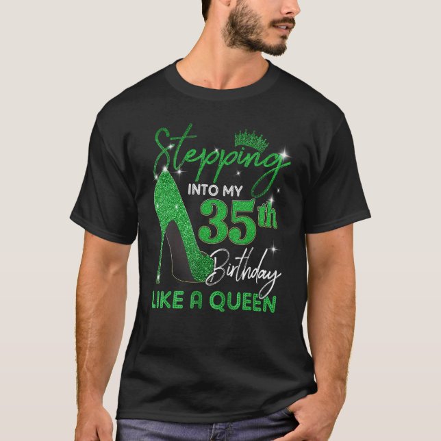 Camiseta Pasando a mis 35 regalos de cumpleaños mujeres H a (Anverso)