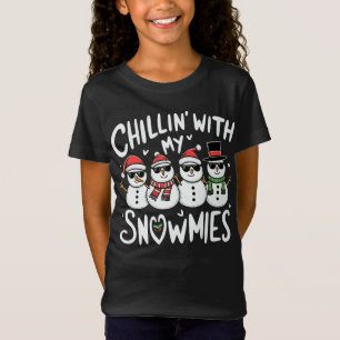 Camiseta Pasando el rato con mis muñecos de nieve Funny Sno