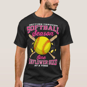Camiseta Pasando Por El Softball Una Semilla De Girasol En