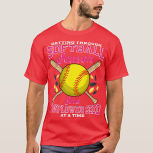 Camiseta Pasando Por El Softball Una Semilla De Girasol En