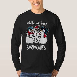 Camiseta Pasándolo Chido Con Mis Snowmies Idea de Fiesta de