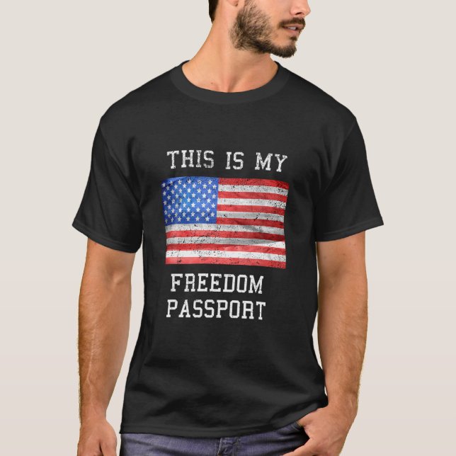 Camiseta Pasaporte Anti Vacuna Este Es Mi Pasaporte De Libe (Anverso)
