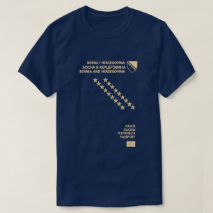 Camiseta pasaporte bosnia y herzegovina