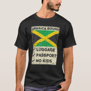 Camiseta Pasaporte de equipaje facturado a Jamaica sin tarj