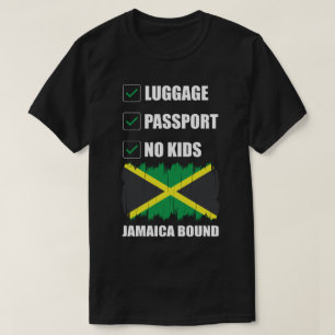 Camiseta Pasaporte de equipaje sin niños viaje de pareja li