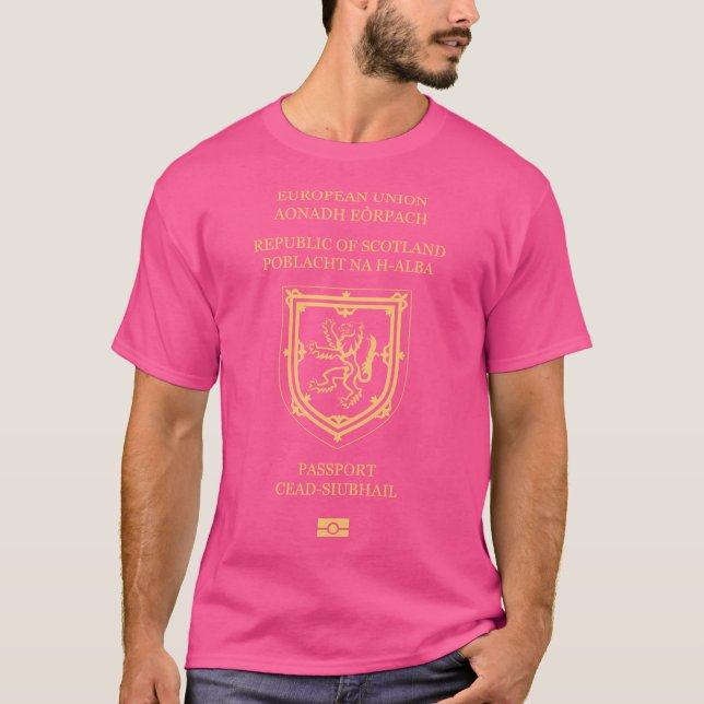 Camiseta Pasaporte de Escocia (Anverso)