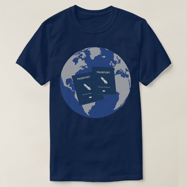 Camiseta Pasaporte de Vacuna (Diseño del anverso)