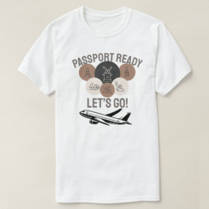Camiseta ¡Pasaporte Listo, Vamos!