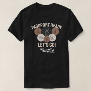 Camiseta ¡Pasaporte Listo, Vamos!