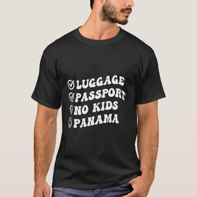 Camiseta Pasaporte Luge No Panama Trip Wavy (Anverso)