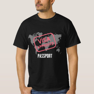 Camiseta Pasaporte ya aprobado para aventura de viaje