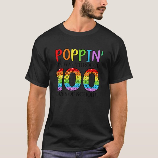 Camiseta Pasar 100 días en la escuela 100 días (Anverso)