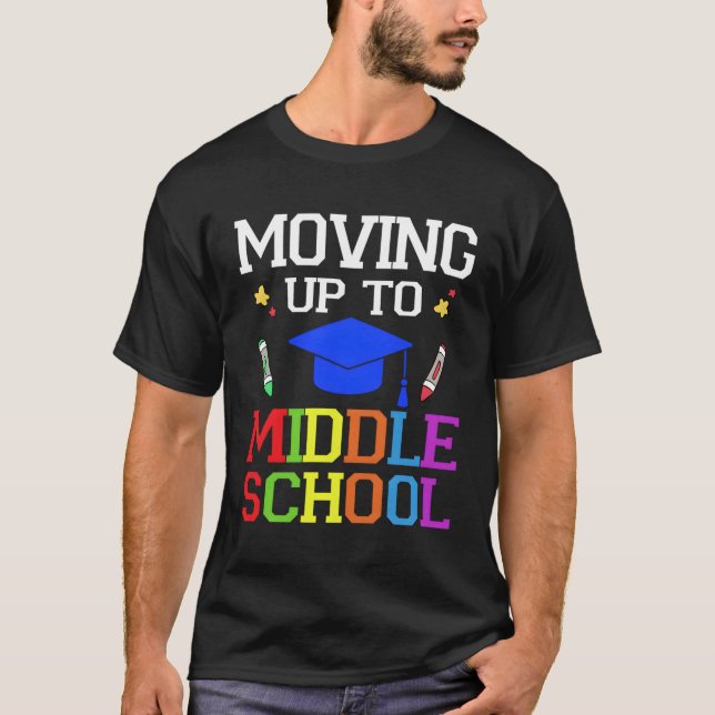 Camiseta Pasar A La Escuela Secundaria Media Graduati (Anverso)