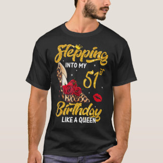 Camiseta Pasar a los 52 años como un reina leopardo