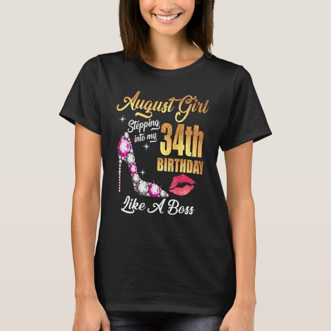 Camiseta Pasar A Mi 34º Cumpleaños Como Jefe Por 34 Años (Anverso)