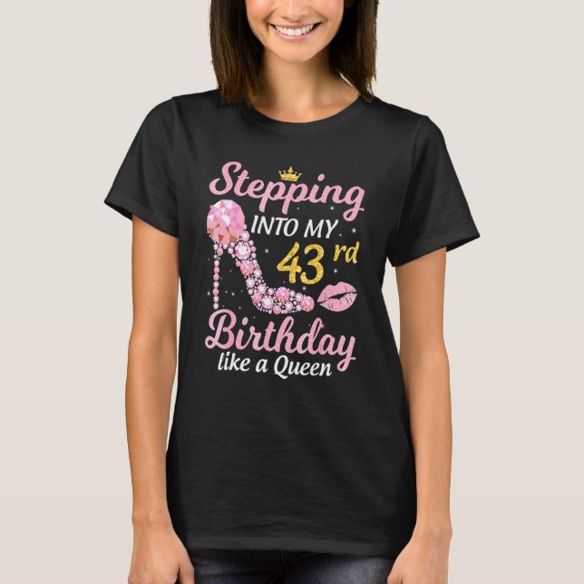 Camiseta Pasar A Mi 43 Aniversario Como Un Boss Bday W (Anverso)