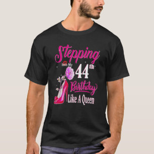 Camiseta Pasar A Mi 44 Aniversario Como Un Ave De Reina